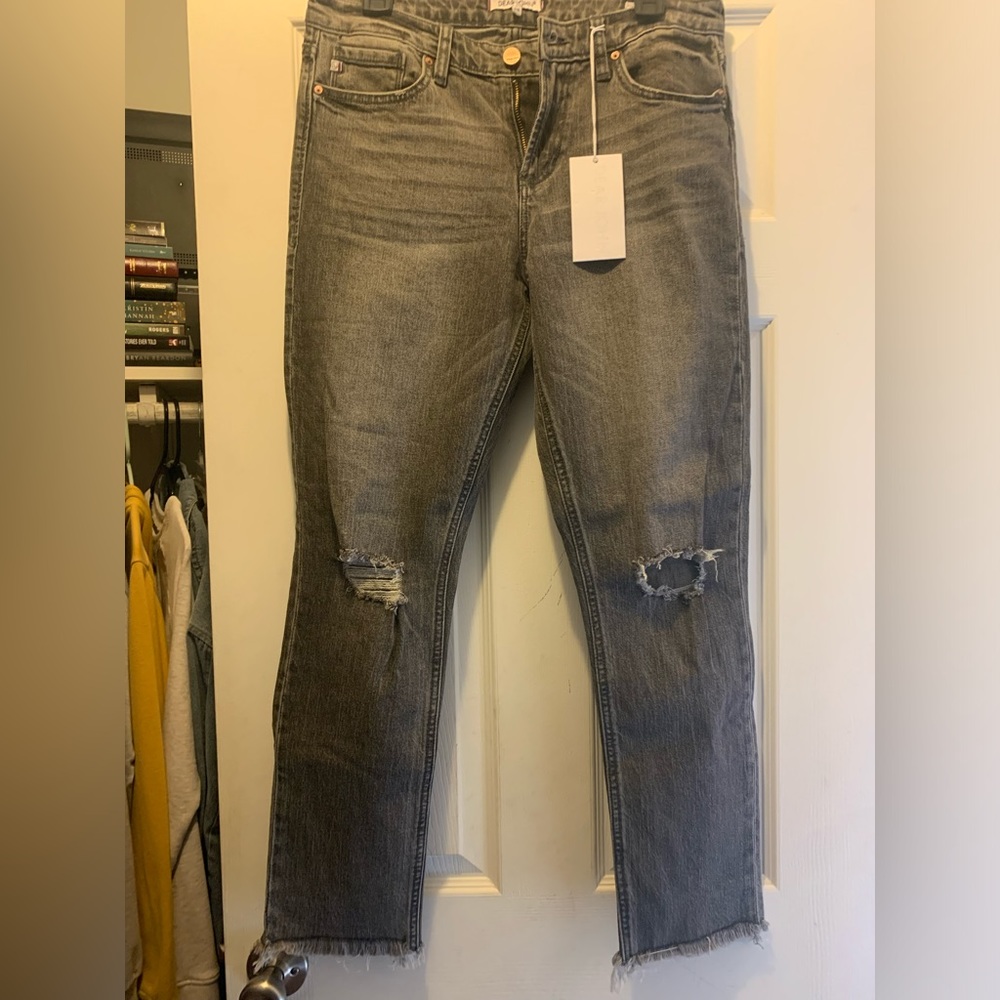 Dear John black high rise straight jeans size 29. New with tags